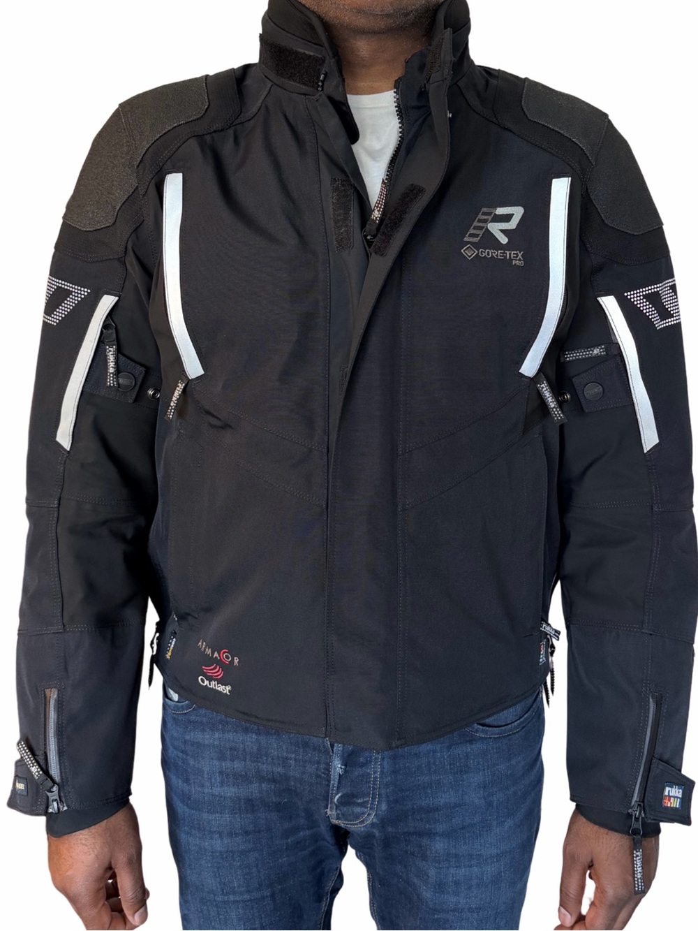 Rukka Shield-R Gore-Tex Pro Armacor Men's Motorcycle Jacket Black Size 54